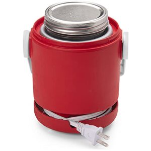 Presto 06015 Nomad Mason Traveling, Portable Food Warmer, 1 Pint Jar, Red