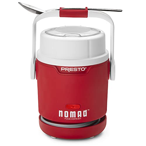 Presto 06015 Nomad Mason Traveling, Portable Food Warmer, 1 Pint Jar, Red