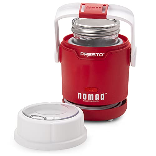 Presto 06015 Nomad Mason Traveling, Portable Food Warmer, 1 Pint Jar, Red