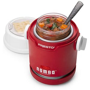 Presto 06015 Nomad Mason Traveling, Portable Food Warmer, 1 Pint Jar, Red