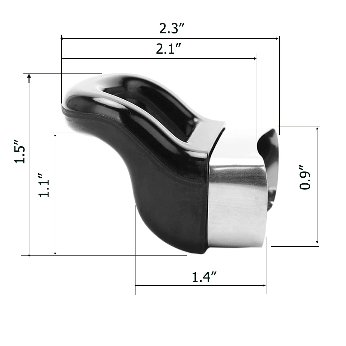 XATDOMESD Replacement Handles for Pots and Pans,Cookware Handle for Pressure Pan, Suitable for 2 or 1 Hole Type, Longth 2.6 Inch, 2PCS