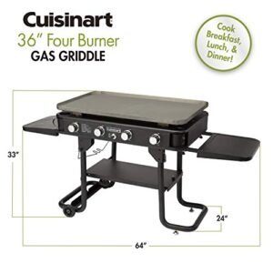 Cuisinart CGG-0036, 36" Four Burner Gas Griddle