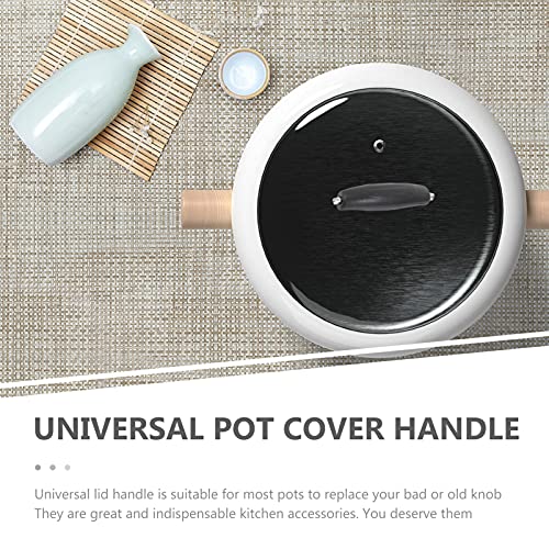 ARTIBETTER 3pcs Pot Lid Handles Stainless Steel Pot Lid Top Grip Knob Heat Resistant Universal Cookware Lid Cover Knob Replacement