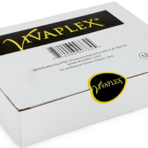 Vivaplex, 12, Green, 15 ml, Round Glass Jars, with Inner Liners and black Lids