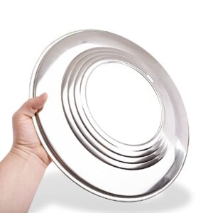 Large Bamboo Steamer Ring Adapter - Stainless Steel - fits 8 to 13 inches Steamers and Pots - 10 Paper Liners included