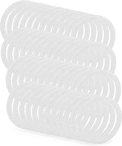 Cornucopia Silicone Seal Rings for Plastic Mason Jar Lids (Regular Mouth, 48-Pack)