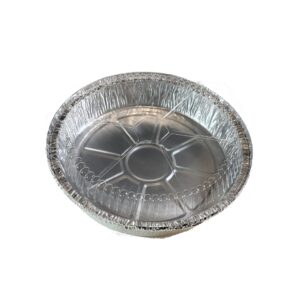 20 sets of 7-Inch Round Foil Pans with Plastic Dome Lids, Disposable Aluminum Pan for Roasting, Baking, or Cooking