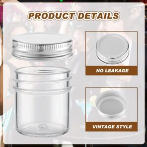 24 Pcs Mini Mason Jar Shot Glasses 2 oz Mason Jars with Lids Leak Proof for Shots, Drinks, Favors, Candles, Desserts, Crafts, Juice, Beer and Party