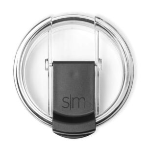 simple modern tumbler coffee lid replacement | reusable insulated lid only fits simple modern, s|m voyager | flip lid | voyager collection | clear