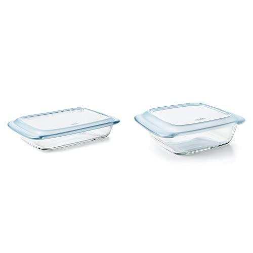 OXO Good Grips Glass Baking Dishes with Lids (3 Qt and 2 Qt)