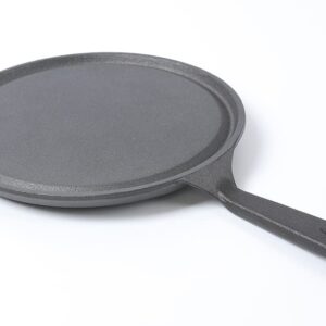 HAWOK 9.5 Inch Cast Iron Griddle. Pre-seasoned Comal Round Pan Perfect for Pancakes, Pizzas, and Quesadillas.…