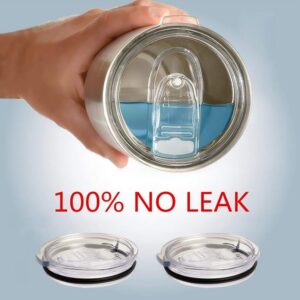 2 SPILL PROOF 20 oz - Sliding Lids for Yeti & Old NO LEAK & Splash Proof & Sealed Replacement Silicon Slider Locking Closure, Fit Ozark, Open/Close, Straw Friendly