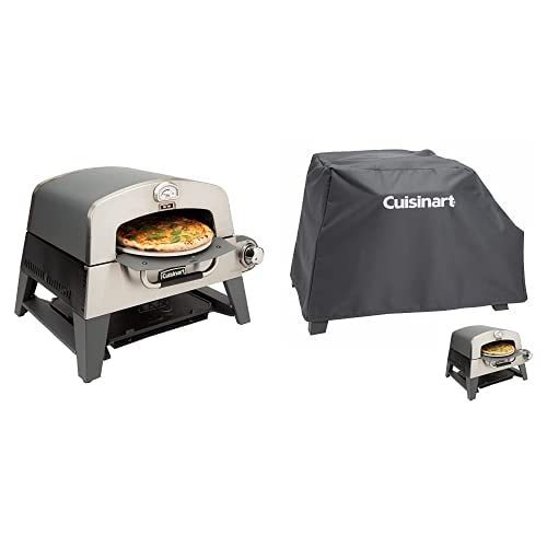 Cuisinart Pizza Bundle - 3-in-1 Pizza Oven Plus (Oven, Griddle, & Grill) & 3-in-1 Pizza Oven Plus Grill Cover