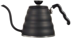 hario v60 "buono" gooseneck coffee kettle, 1.2l, stainless steel, matte black