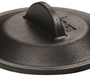 Lodge Cookware Cover, Cast Iron, 5 inch, Black