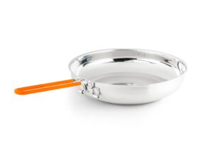 gsi outdoors stainless troop frypan for camping and outdoor cooking