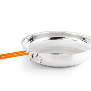 GSI Outdoors Stainless Troop Frypan for Camping and Outdoor Cooking