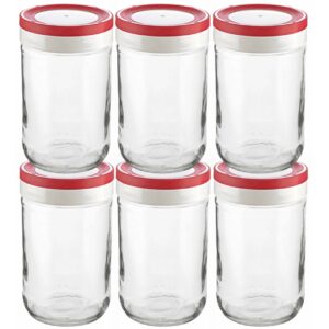 Tribello Wide Mouth Mason Jars 22 Oz, 6-Pack