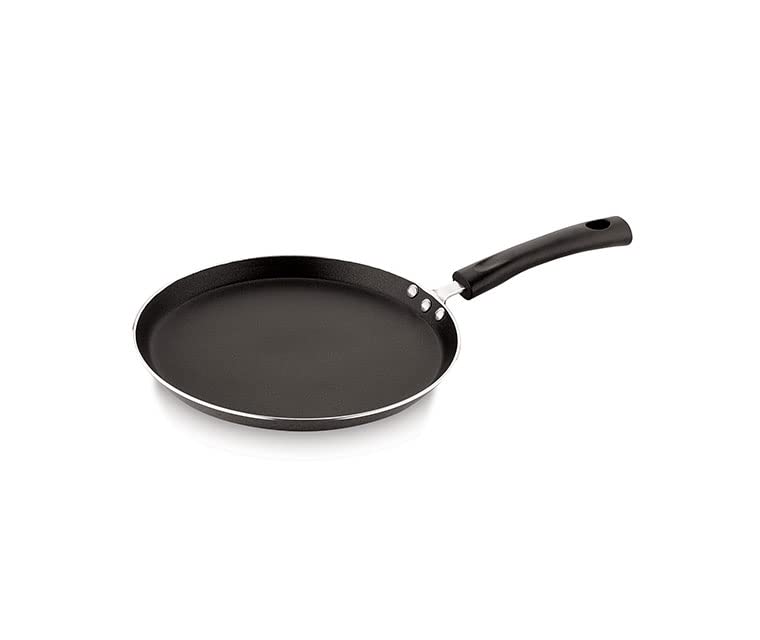 Shourya Trading Non Stick Dosa Pan or Roti Tawa,Big Dosa Pan Size-285 mm,Thickness 2.6mm,Non Stick Dosa Tawa,Round Griddle,Cookware pan- Color -Black