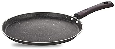 Shourya Trading Non Stick Dosa Pan or Roti Tawa,Big Dosa Pan Size-285 mm,Thickness 2.6mm,Non Stick Dosa Tawa,Round Griddle,Cookware pan- Color -Black