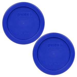 pyrex 7202-pc 1 cup cadet blue plastic replacement lids - 2 pack
