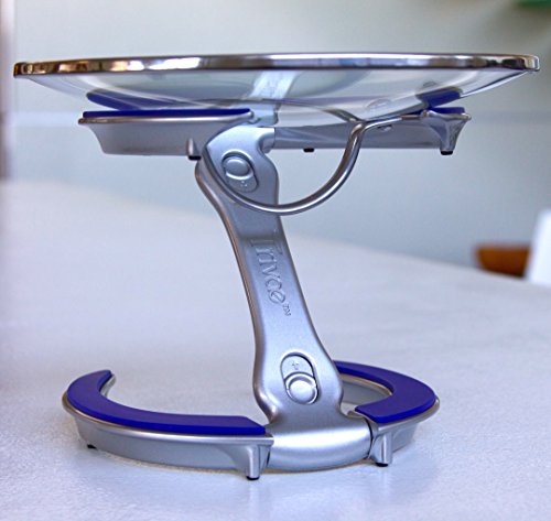 Trivae Unique Patented Pan Lid, Utensil and Pot Holder, Dish/Cake Serving Stand and Trivet in One for The Kitchen Lover