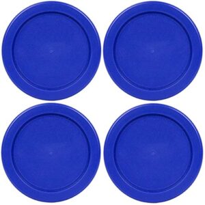 klare ware 4 cup replacement lids/covers for pyrex 7201, anchor hocking & klare ware storage bowls (glass container not included) microwave, freezer & top rack dishwasher safe (4 pack, blue)
