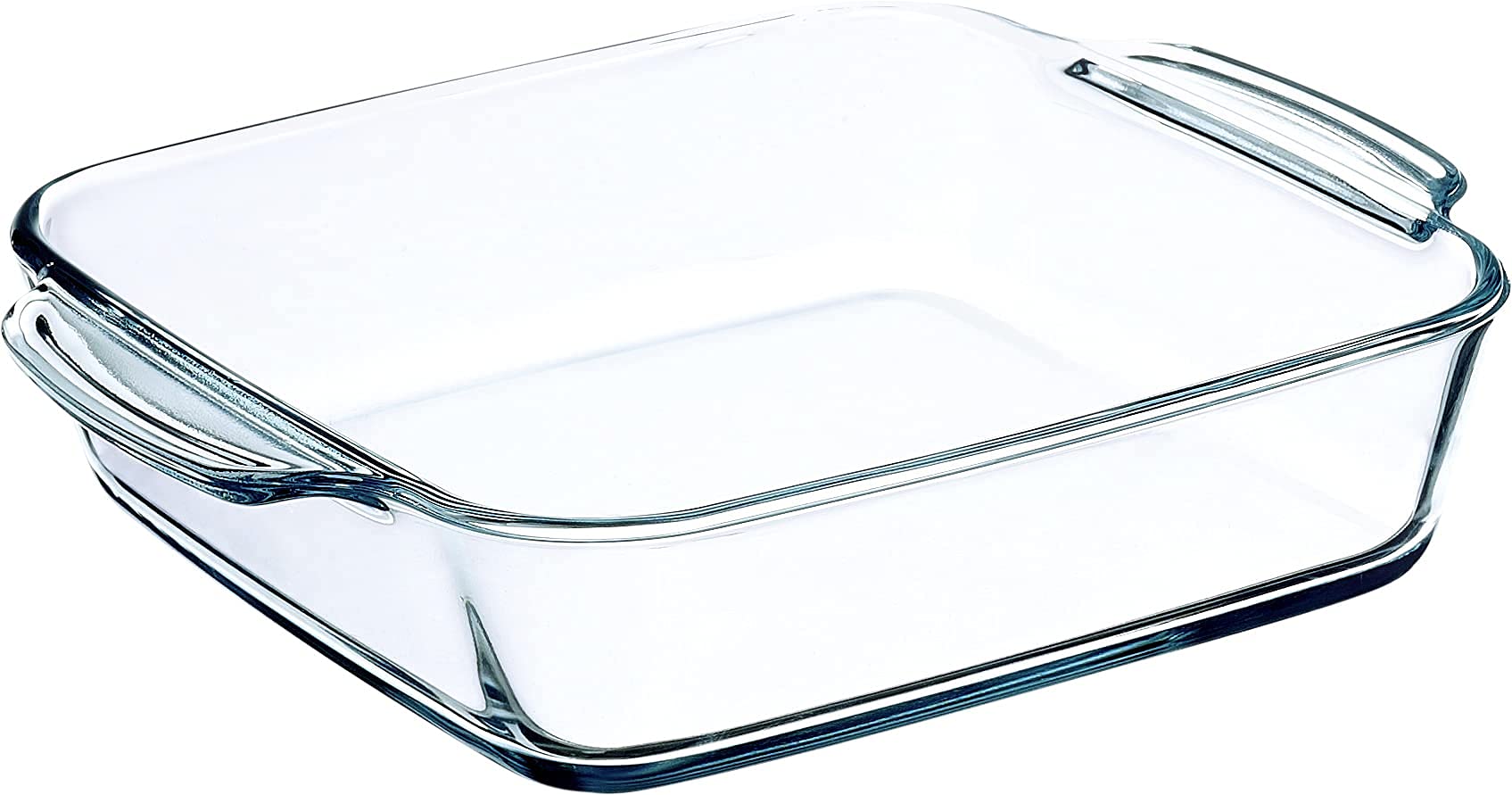 Simax Glass Roaster Dish, Large Square Roaster Pan For Baking And Cooking, Oven and Dishwasher Safe Cookware, 1.5 Quart Casserole Oven Pan