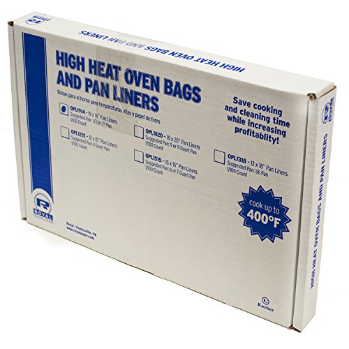 Royal 19" x 14" High Heat Oven Pan Liner, 19 Inch W x 14 Inch L, Case of 100