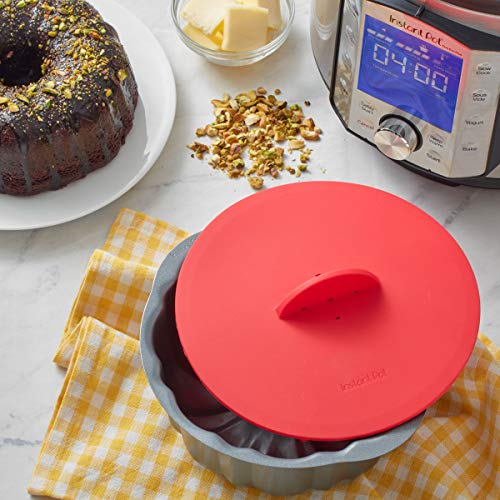 Instant Pot Official Universal Silicone Bakeware Lid, Red