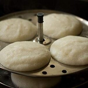 WhopperIndia Stainless Steel Idli Maker Stand with 5 Plates and 20 Cavities 4 Cavities in 1 Plate - Makes 20 Idlis