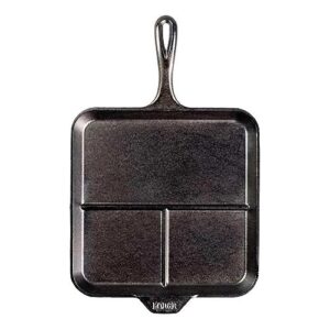 lodge cast iron 11 inch square divided griddle