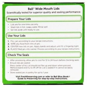 Ball Wide Mouth Mason Jar Lids (Wide Mouth) - 48 Lids