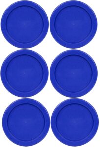 klare ware 1 cup blue replacement lids/covers for pyrex 7202, anchor hocking & klare ware storage bowls *glass container not included* (6 pack, blue)
