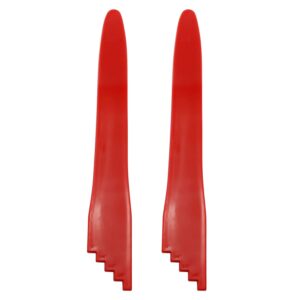 zyamy 2pcs canning bubble popper bubble remover bubble measurer canning supplies 22.5x3cm for canning food, red