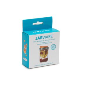 Jarware Fruit Infusion Lid for Wide Mouth Mason Jars, Orange