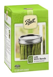 ball canning - lids & bands widemouth - case of 12 - 12 ct