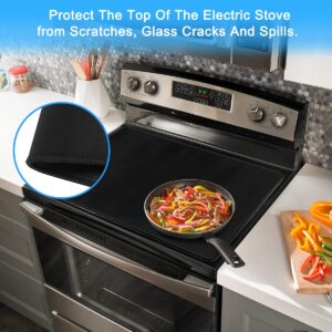 Stove Top Covers for Electric Stove Thick Natural Rubber Glass Stove Top Cover Prevents Scratching Heat Resistant Flat Top Oven Cover