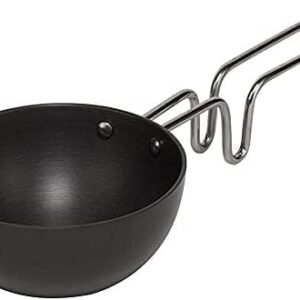 Shradha Trading Hard Anodized Tadka Pan,Large Tadka Pan for saag, dal, kadhi, dhokla