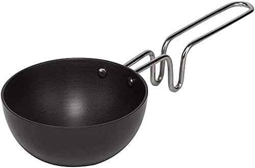 Shradha Trading Hard Anodized Tadka Pan,Large Tadka Pan for saag, dal, kadhi, dhokla