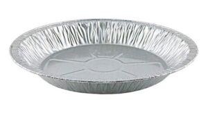 pactogo 11" aluminum foil pie pan extra-deep disposable tin plates (pack of 12)
