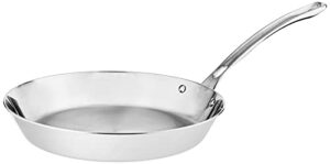 viking contemporary 3-ply stainless steel fry pan, 12 inch, silver