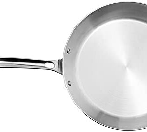 Viking Contemporary 3-Ply Stainless Steel Fry Pan, 12 Inch, Silver