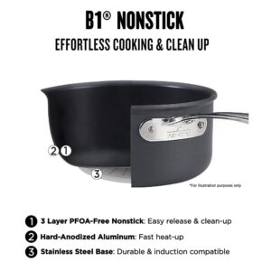 All-Clad B1 Hard Anodized Nonstick Cookware Set 13 Piece Induction Oven Broiler Safe 500F Pots and Pans Black