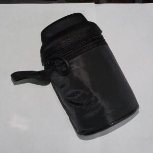 Masun Mason jar Cooler Insulated sleeve for Wide and Regular mouth Quart mason jars (Black 1 pack)