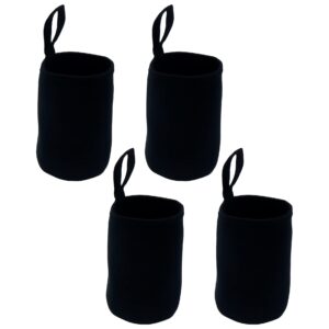 meprotal 4pcs blackout sleeves jar grow cover hydroponic container sheath for sprouting jar, wide mouth mason jar 86mm wide