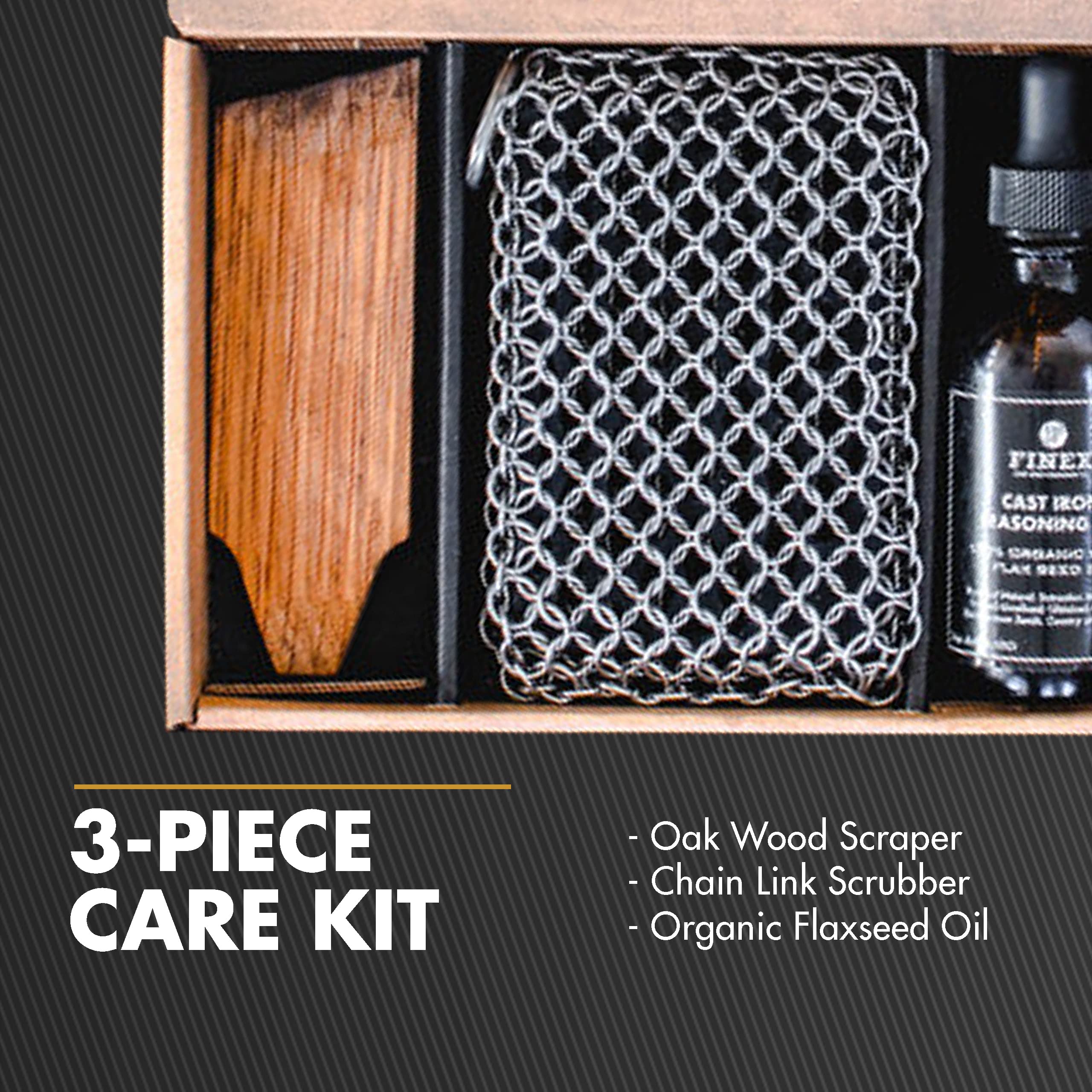 FINEX 3-Piece Cast Iron Care Kit