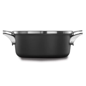 calphalon premier space-saving 5 quart hard-anodized aluminum oven & dishwasher safe dutch oven with tempered lid & mineralshield nonstick technology