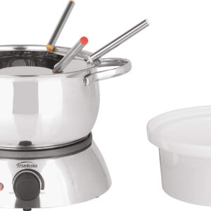 Trudeau Alto 3-in-1 Electric Fondue Set, 81 Ounce, Silver