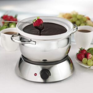 Trudeau Alto 3-in-1 Electric Fondue Set, 81 Ounce, Silver